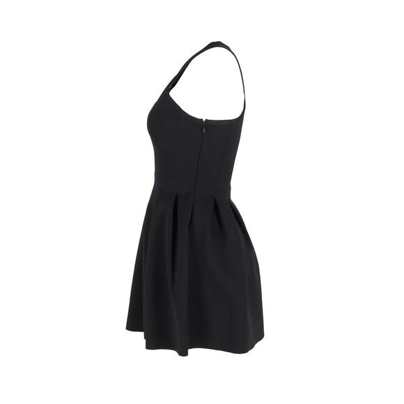 Alexander McQueen Halter Mini Dress in Black Polyester